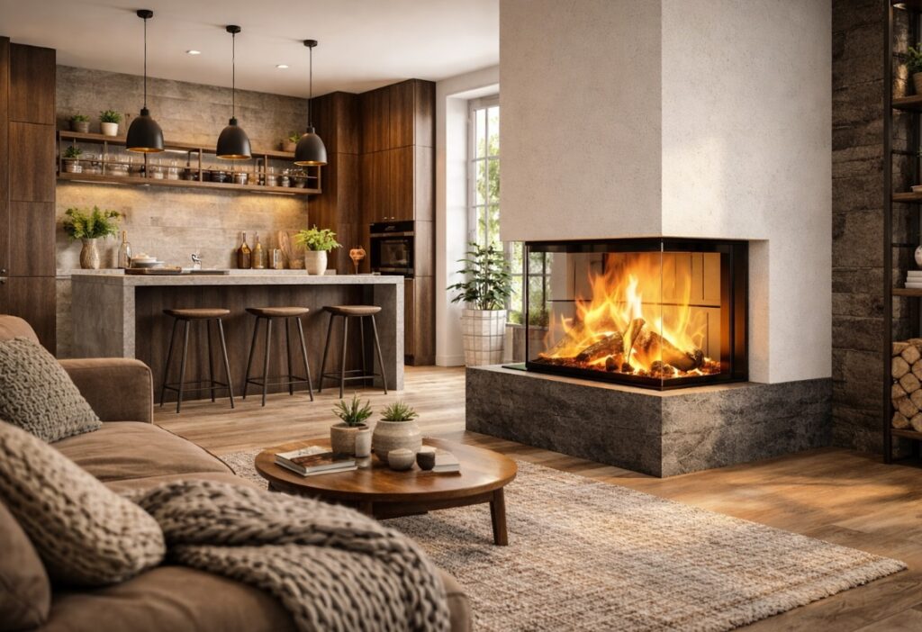 Keuken en pelletkachel