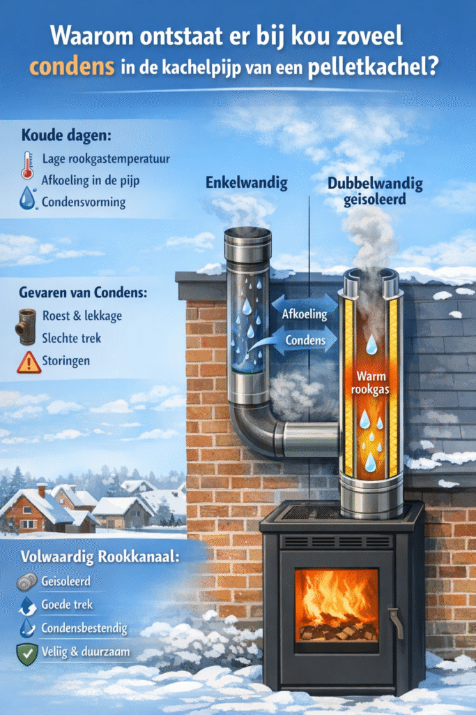 Condens pelletkachel winter